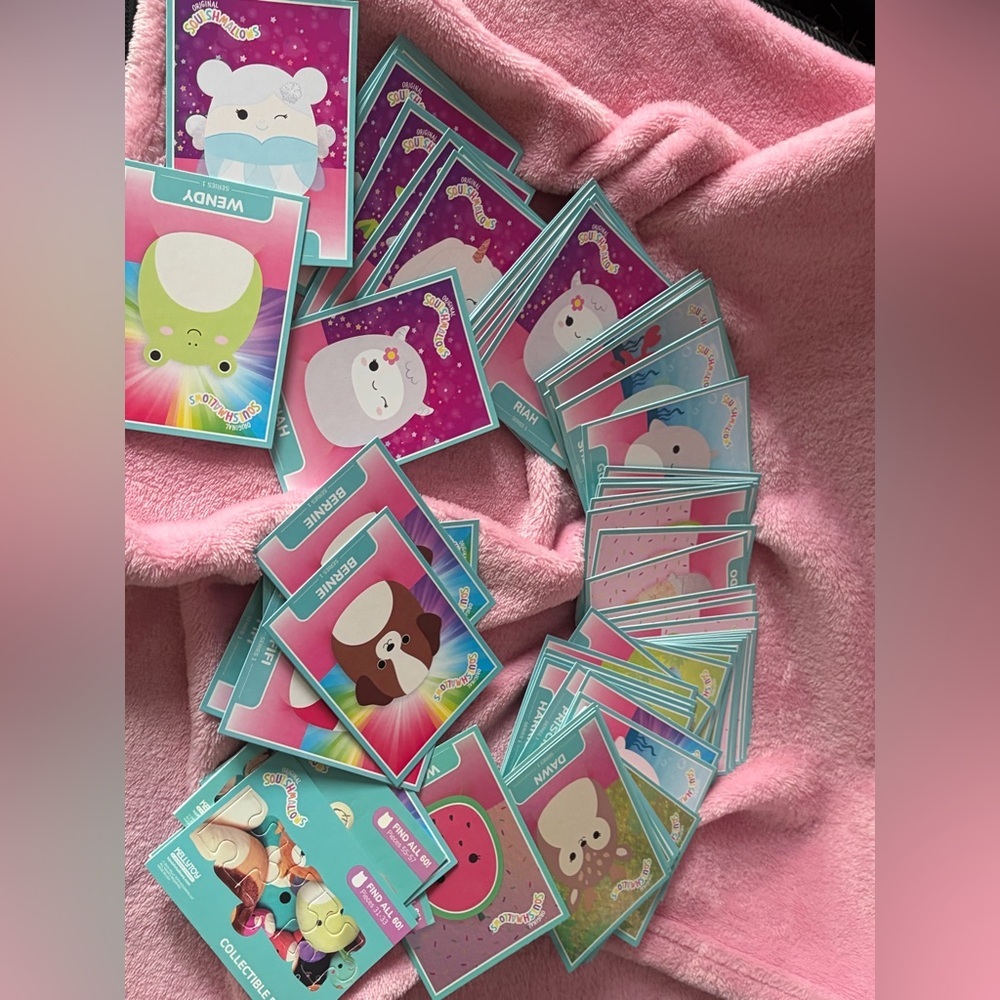 Squishmallow trading card lot